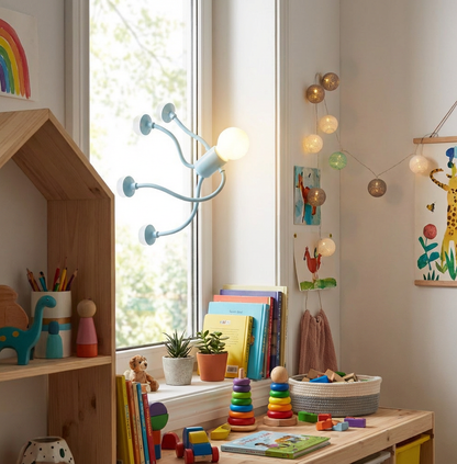 LED Lamp with Suction Cup – Interchangeable and Playful Design for Decoration