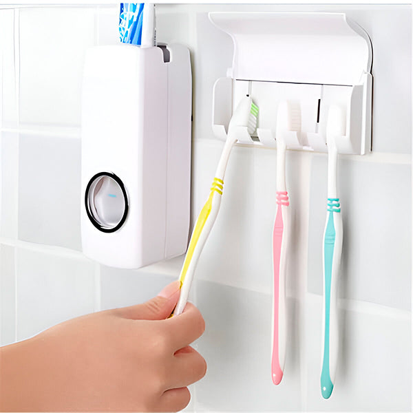 Hygienic Toothpaste Dispenser with Holder