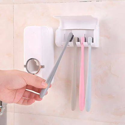 Hygienic Toothpaste Dispenser with Holder