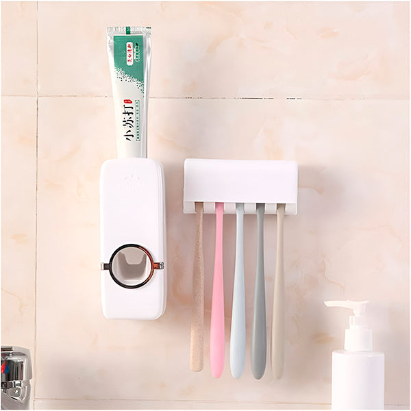 Hygienic Toothpaste Dispenser with Holder