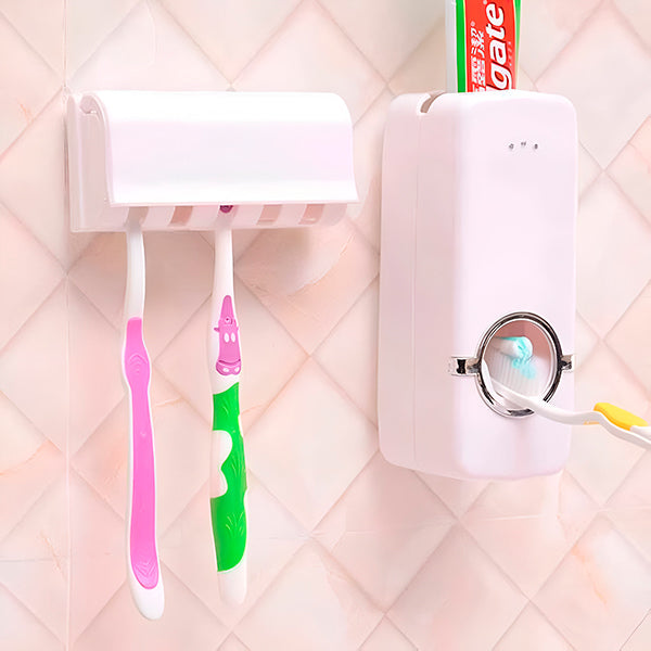 Hygienic Toothpaste Dispenser with Holder
