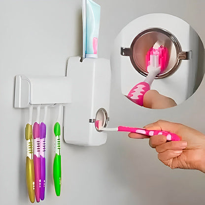 Hygienic Toothpaste Dispenser with Holder