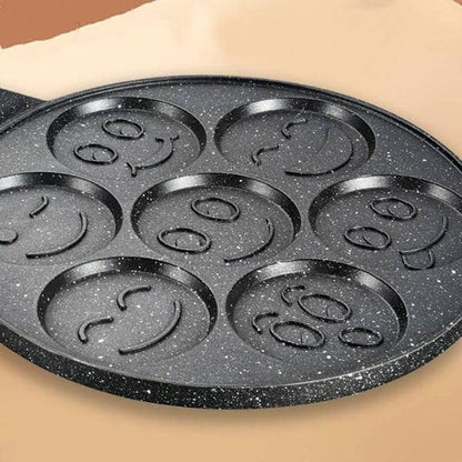 Pancake Pan with Smiley Motifs