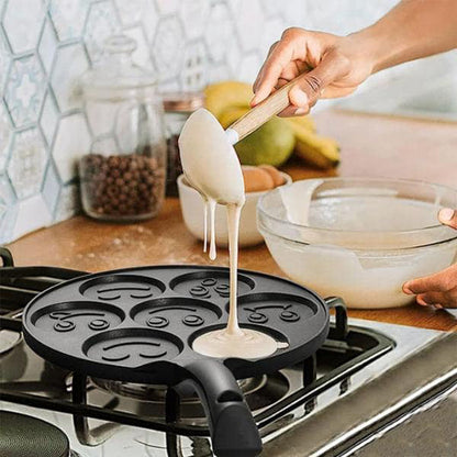 Pancake Pan with Smiley Motifs