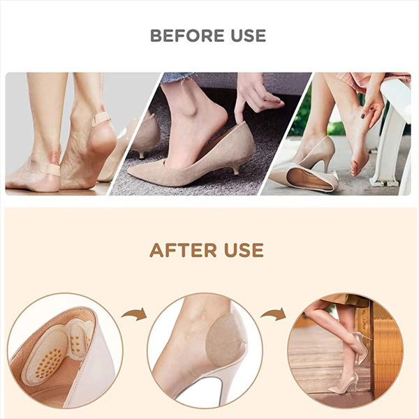 Comfortable Heel Pads for Better Support (4 Pcs)