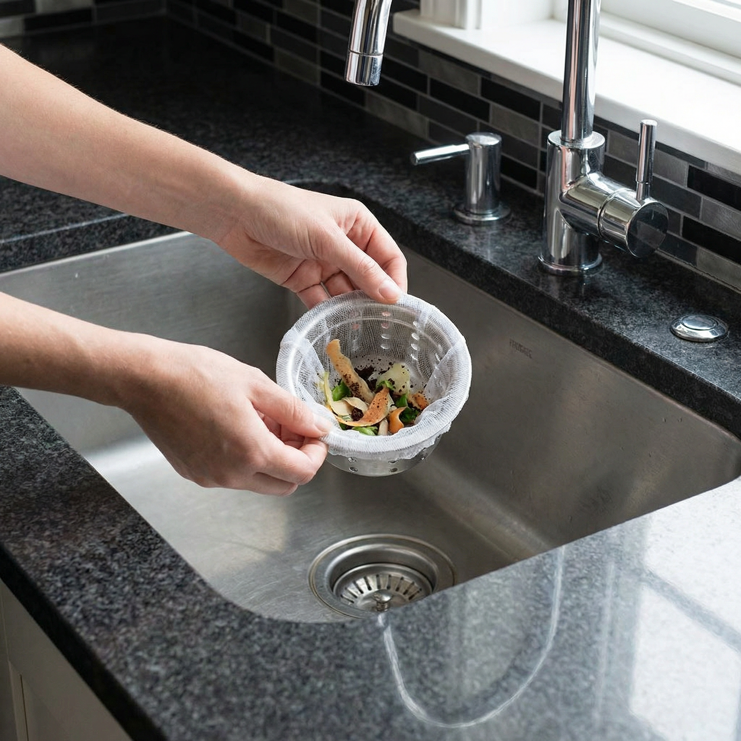 Disposable Sink Strainer Nets – Anti-Clog Mesh for Sink & Drain (200-Pack)