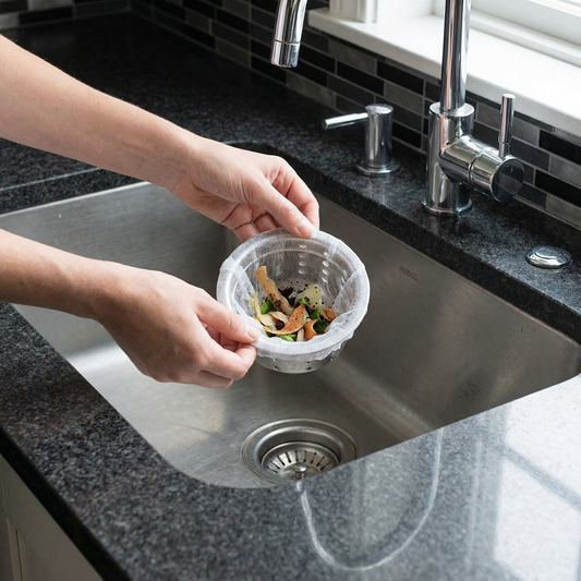 Disposable Sink Strainer Nets – Anti-Clog Mesh for Sink & Drain (200-Pack)