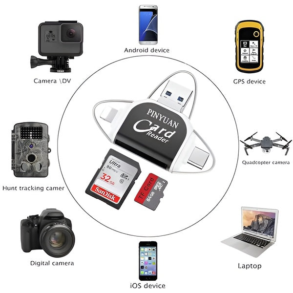 Universal 4 - In-1 Card Reader