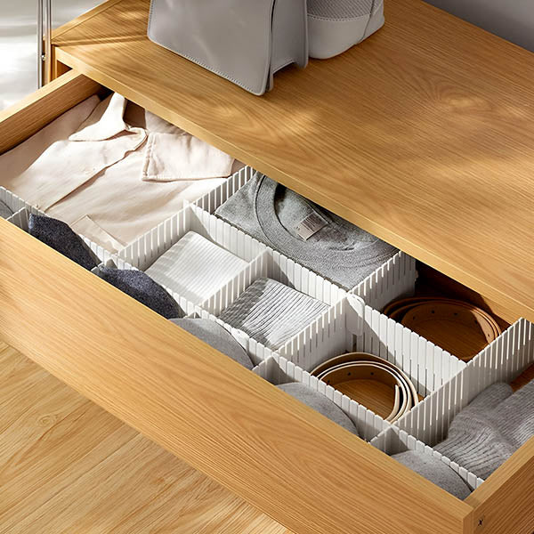 Flexible Plastic Drawer Dividers (4 Pieces)