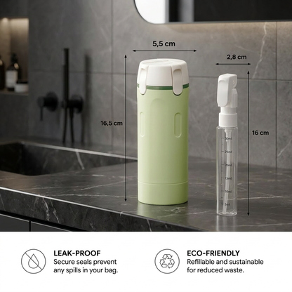 4-in-1 Travel Container – Leakproof Bottle for Shampoo, Body Wash & Cosmetics