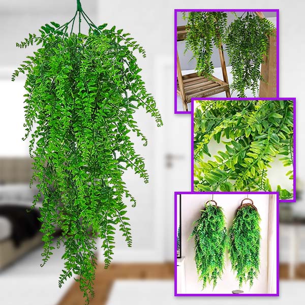 Artificial Fern Plant with Lifelike Structure