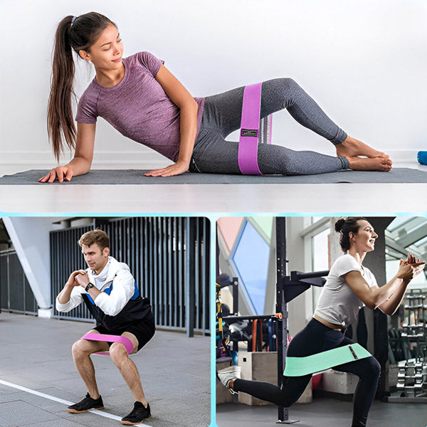 Extremely Durable and Non - Slip Fitness Bands (3 Pieces)