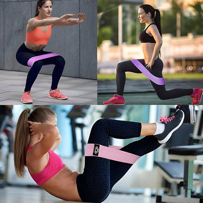 Extremely Durable and Non - Slip Fitness Bands (3 Pieces)