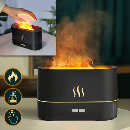 Innovative Humidifier with Realistic Flame Effect