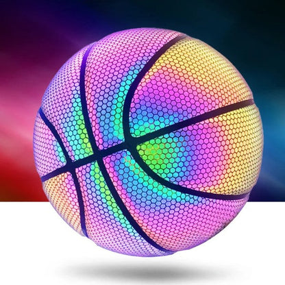 Reflective Basketball with 3d Hologram Effect