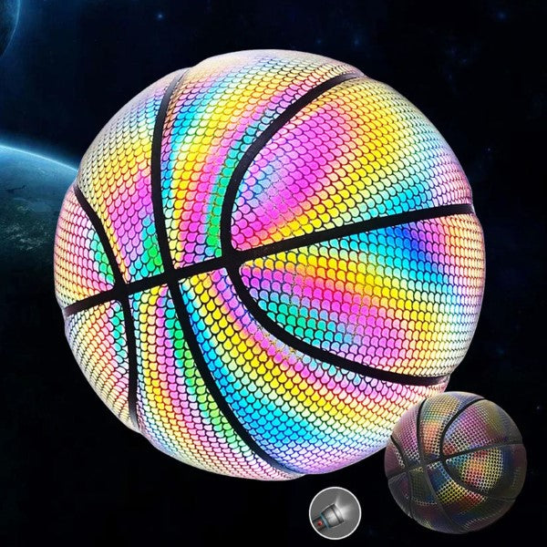 Reflective Basketball with 3d Hologram Effect