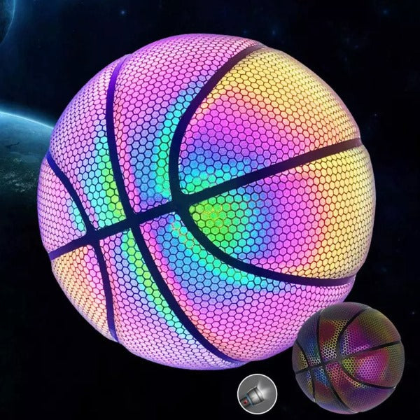 Reflective Basketball with 3d Hologram Effect