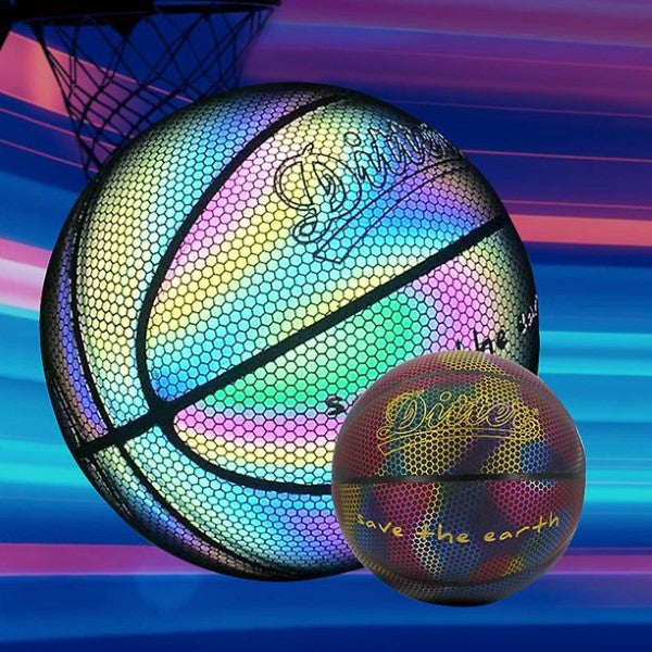 Reflective Basketball with 3d Hologram Effect