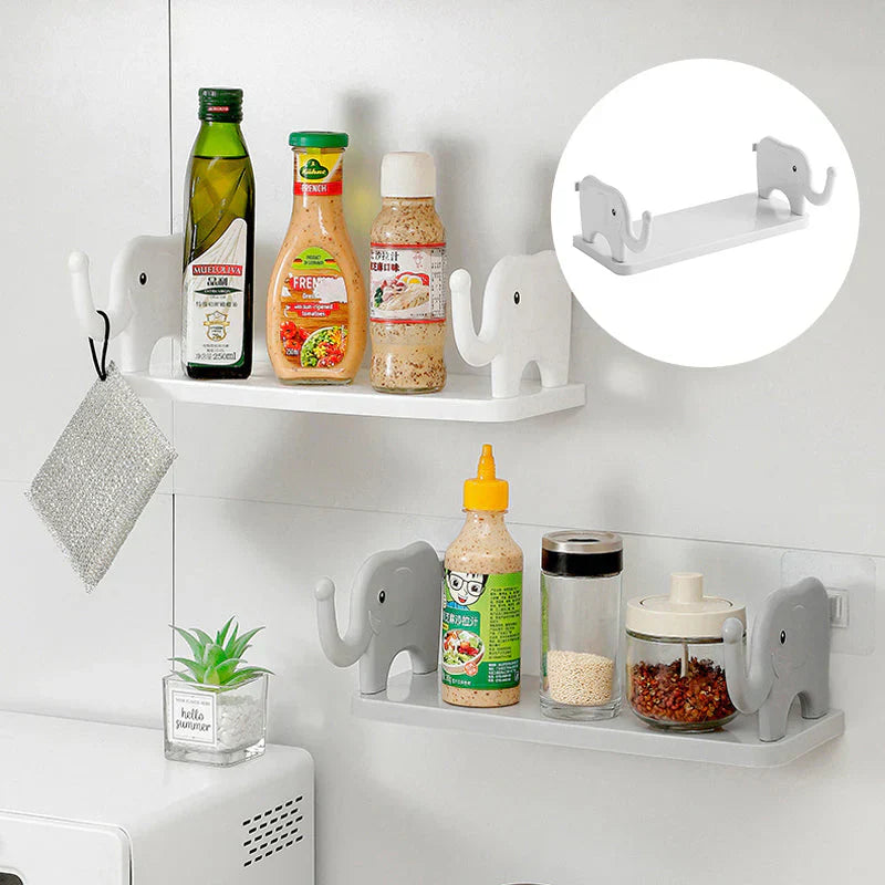 Versatile Storage Shelf in the Shape of an Elephant