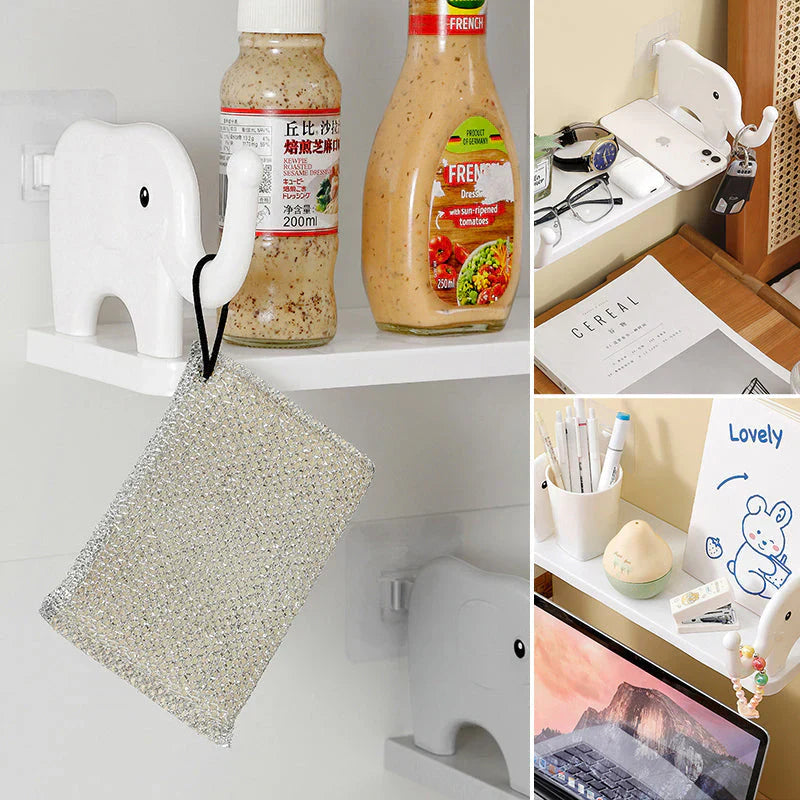 Versatile Storage Shelf in the Shape of an Elephant