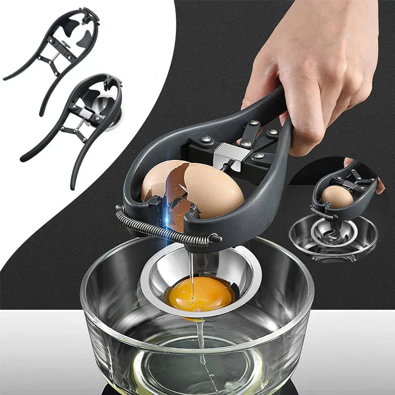 Stainless Steel Egg Slicer with Opening Mechanism