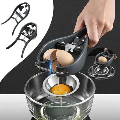 Stainless Steel Egg Slicer with Opening Mechanism