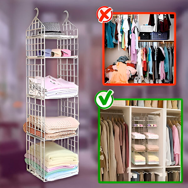 Folding Shelf with 5 Levels