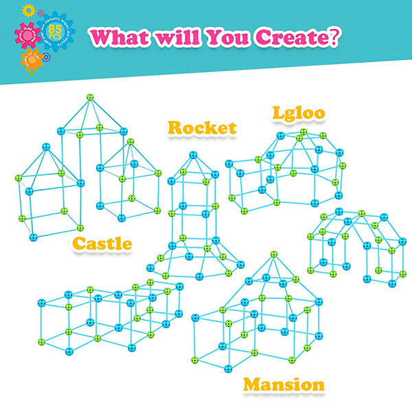 3d Castle Building Set for Little Architects