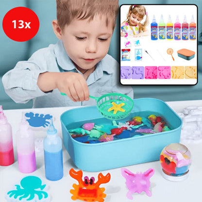 Creative Diy Water Construction Set for Children (13 Pieces)