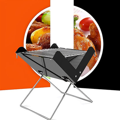 Mobile Barbecue for Camping and Garden