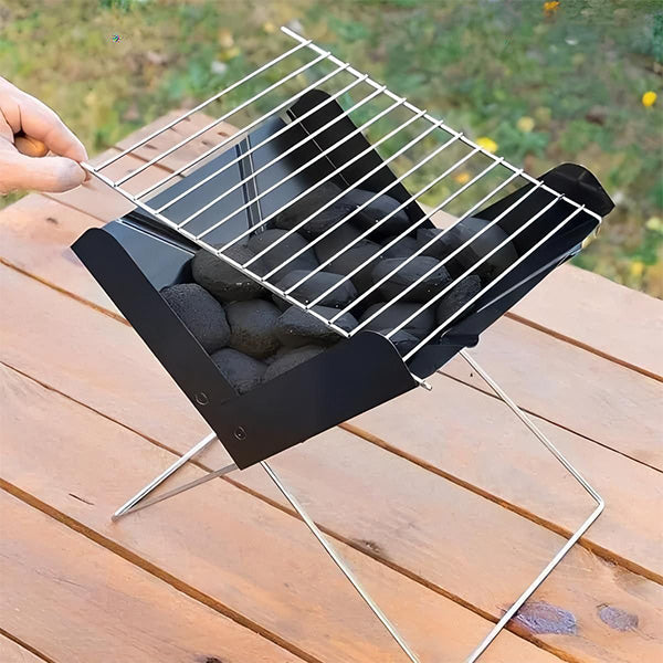 Mobile Barbecue for Camping and Garden
