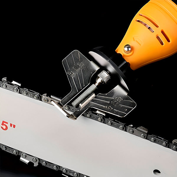 Chainsaw Sharpener with Integrated Grinder
