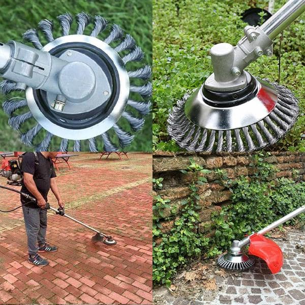 Efficient Steel Wire Trimmer Head for Garden Maintenance
