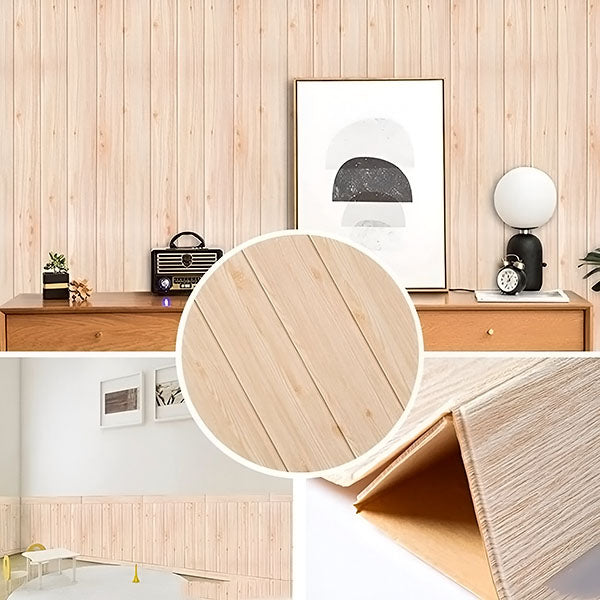 3d Wood Decor Panels Self - Adhesive (5 Pieces)