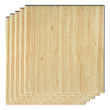 3d Wood Decor Panels Self - Adhesive (5 Pieces)