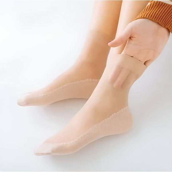 Non - Slip Silk Socks (4 Pcs.)