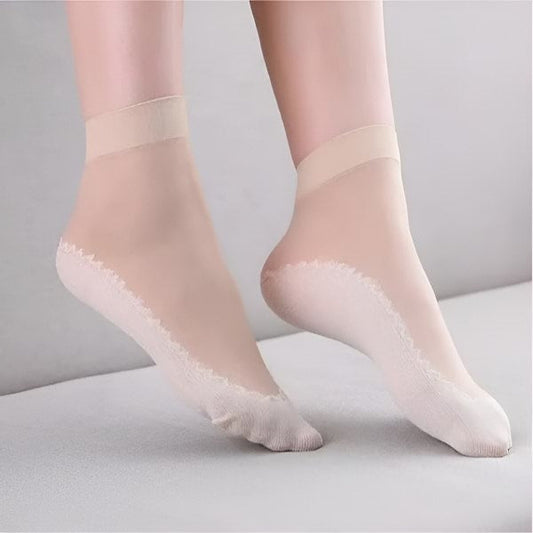 Non - Slip Silk Socks (4 Pcs.)