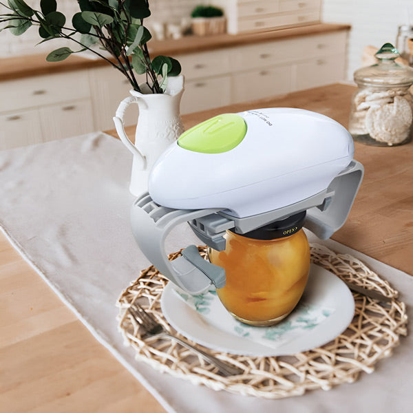 Lid Opener with Automatic Function for Jars of Any Size