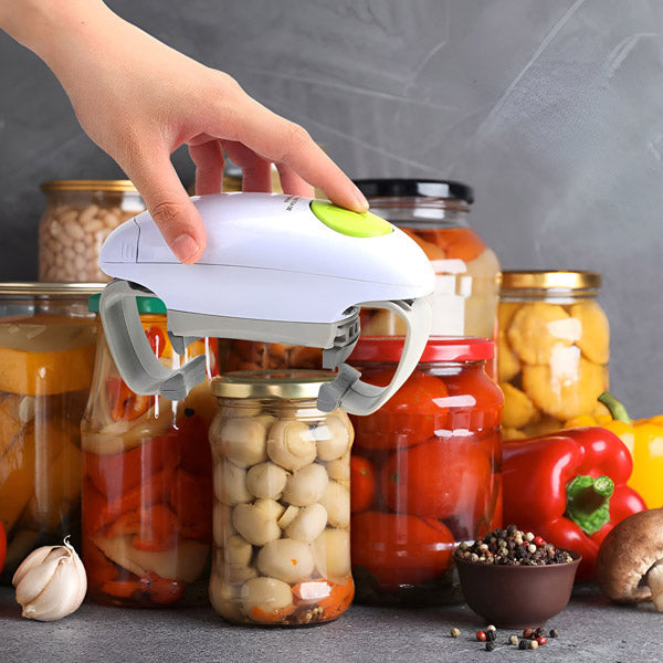 Lid Opener with Automatic Function for Jars of Any Size