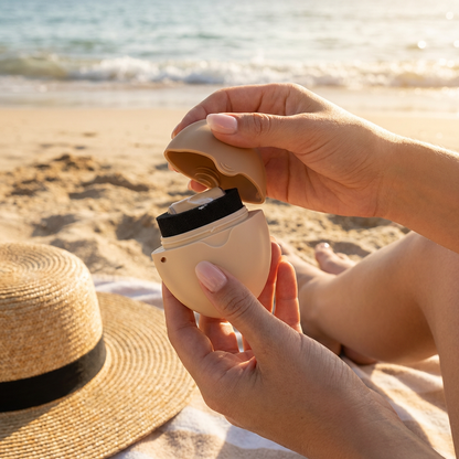 Refillable Sunscreen Roller Applicator – Silicone Lotion Dispenser for Travel