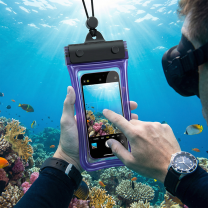 Waterproof Phone Pouch – Clear Touchscreen Case with Lanyard for Beach & Swimming