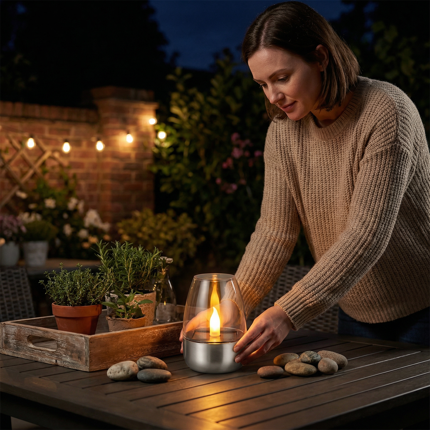 LED Solar Candle Light – Flameless & Weatherproof for Outdoor Use