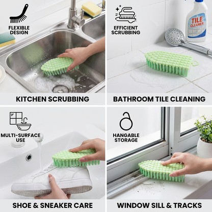 Multifunctional Cleaning Brush – Flexible Household Brush for Kitchen, Bathroom and Tiles