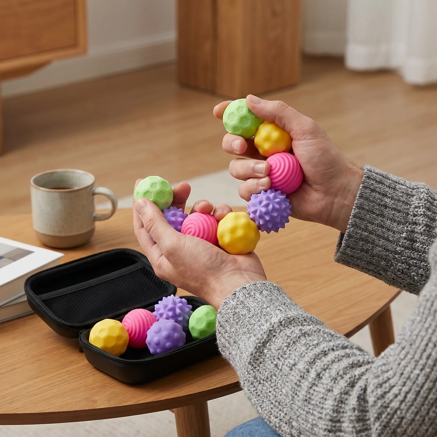 Magnetic Silicone Balls – Sensory Fidget Toy for Stress Relief and Relaxation