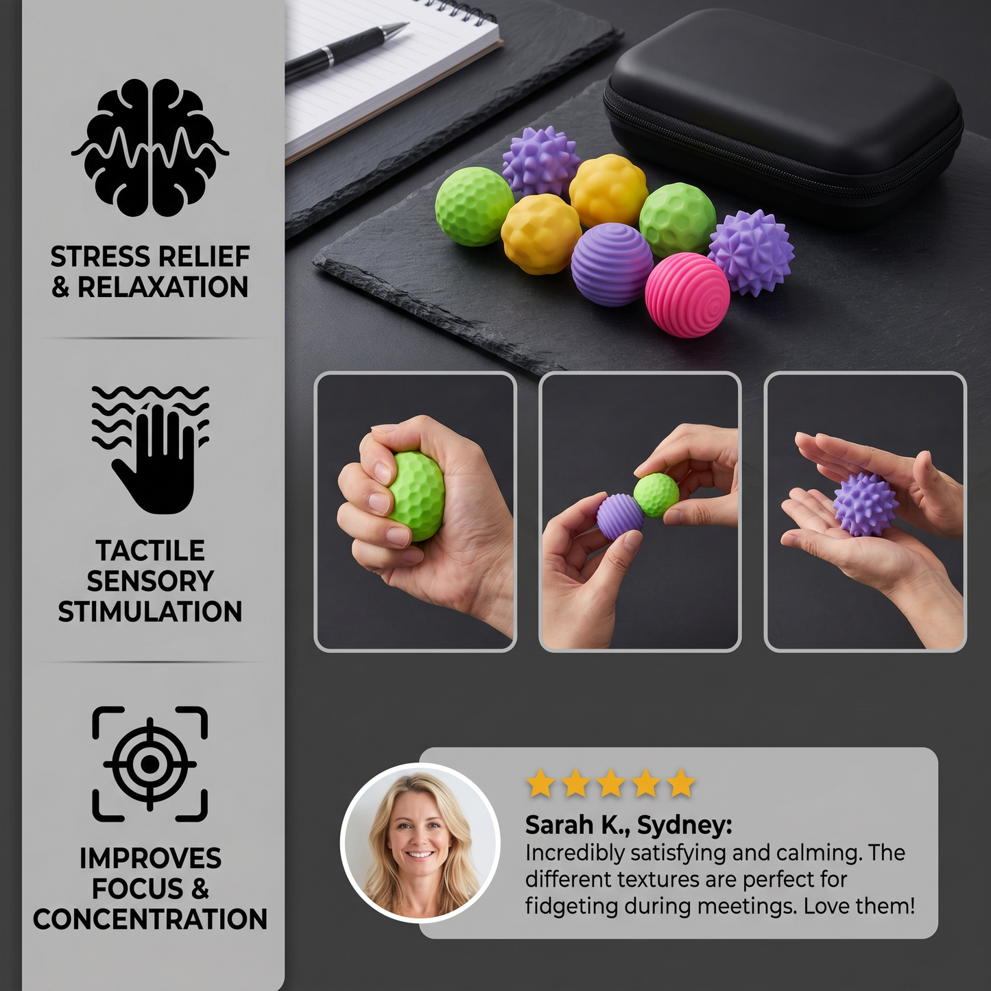 Magnetic Silicone Balls – Sensory Fidget Toy for Stress Relief and Relaxation