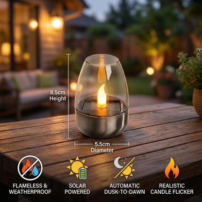 LED Solar Candle Light – Flameless & Weatherproof for Outdoor Use