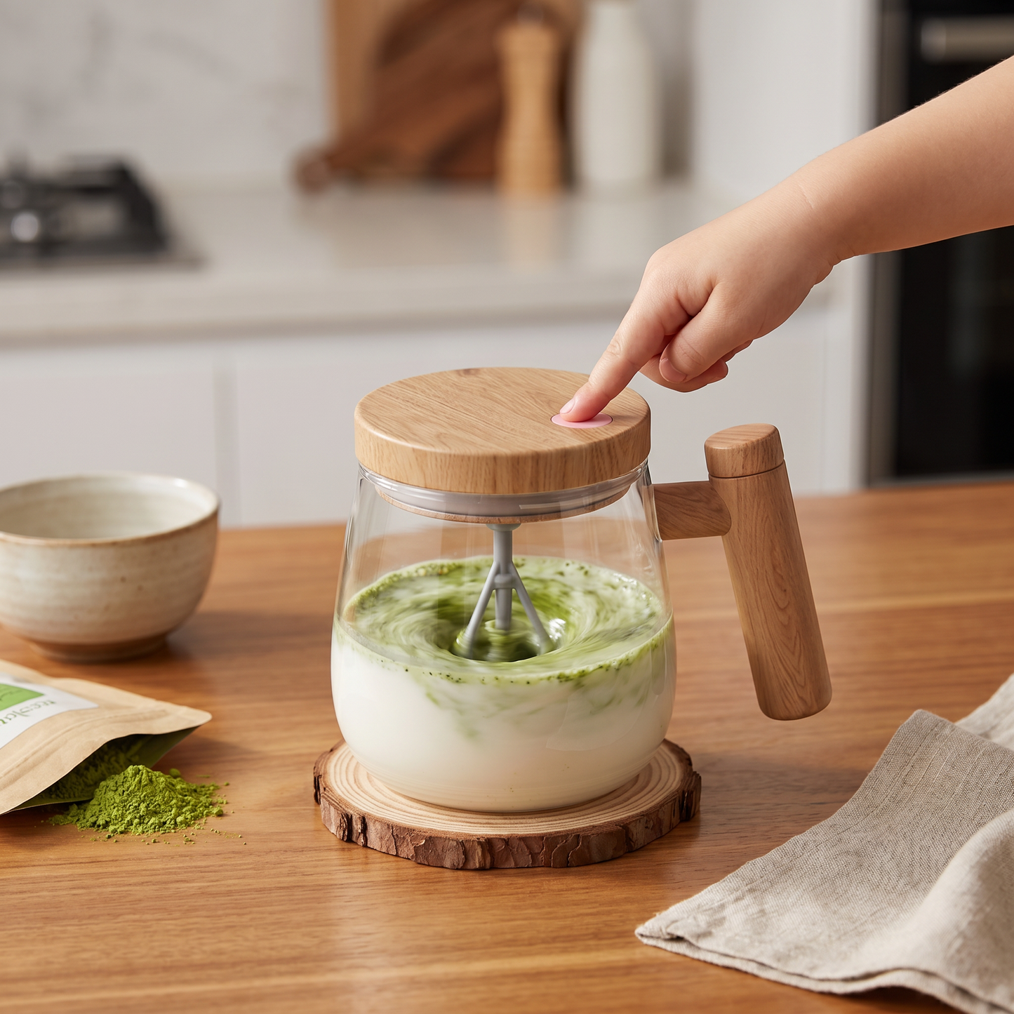 Fully Automatic Electric Mixing Cup – Practical Cup for Effortless and Even Stirring of Drinks & Mixtures