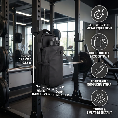 Magnetic Water Bottle Holder Bag with Strong Grip for Gym and Active Use
