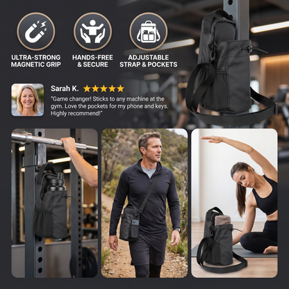 Magnetic Water Bottle Holder Bag with Strong Grip for Gym and Active Use