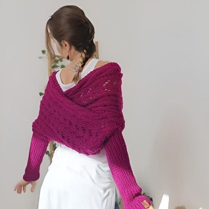Warm Scarf with Sleeves - Cosy & Stylish